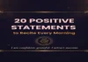 20 Positive Statements to Recite Every Morning
