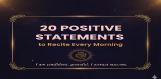 20 Positive Statements to Recite Every Morning